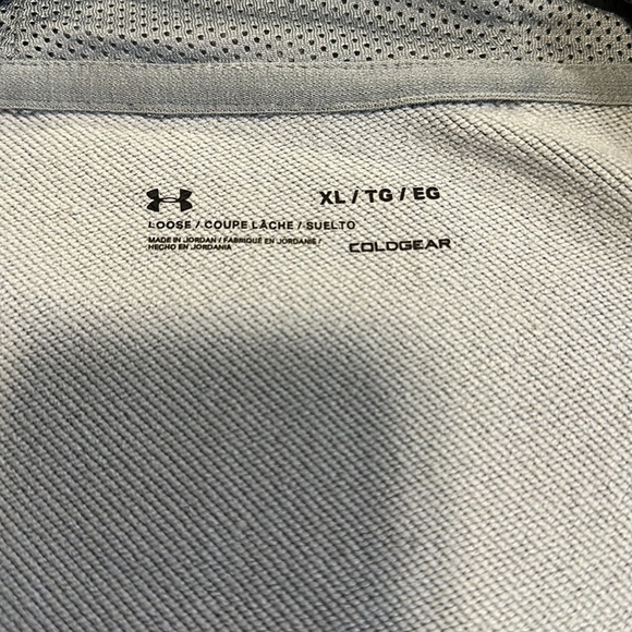 Under Armor grey full zip hoodie jacket XL - Picture 8 of 11